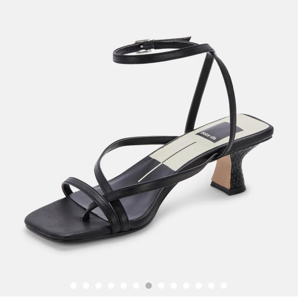 Dolce Vita Baylor Heel, Black Leather, Size 6